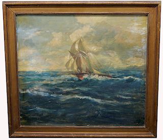 American School, 20th C. Nautical Painting