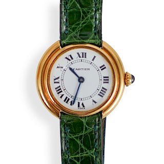 Cartier Vendome 18k Gold Watch