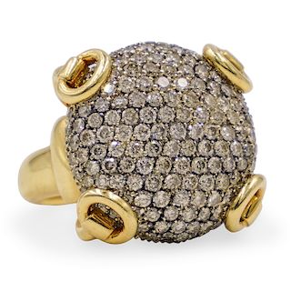 Gucci 18k Gold and Diamond Ring