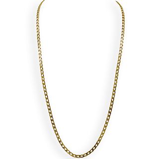 Vintage Italian 18k Gold Link Necklace