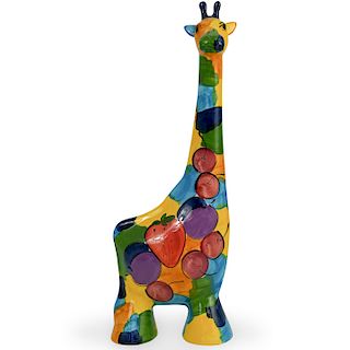 Turov Art Ceramics Giraffe Sculpture