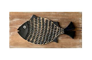 Doyle Lane California Studio Ceramic Fish Plaque Sculpture