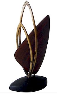 Jack Nutting Handmade Copper Wood California Modernist Studio Sculpture