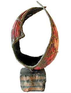 Ernesto Gonzalez Patinated Bronze Cuban Modernist Sculpture