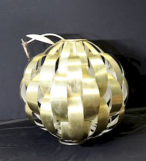 MIDCENTURY.Large Gilt Alluminium Sphere Form