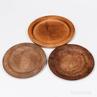 Three Treen Plates