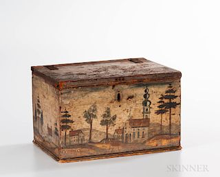 Rufus Porter Attributed Paint-decorated Box