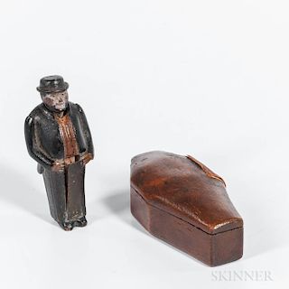 Miniature Pornographic Man in a Coffin