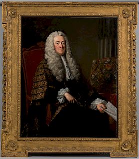 Attributed to Thomas Hudson (United Kingdom, 1701-1779)  Portrait of Philip Yorke, 1st Earl of Hardwicke (1690-1764)