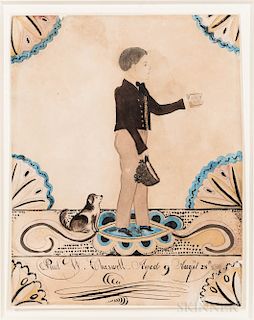 Joseph Davis (New Hampshire/Maine, 1811-1865)  Paul W. Cheswell, Aged 9 Years August 28th