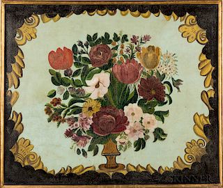 American School, 19th Century  Vase of Flowers