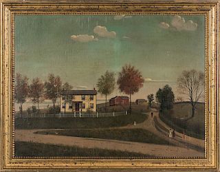American School, Late 19th Century  New Jersey Farmscape