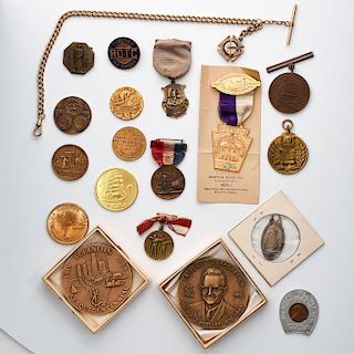 19 20TH & 19TH CENTURY COMMEMORATIVE COINS AND MEDALS
