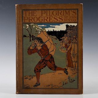 BOOK, THE PILGRIM'S PROGRESS JOHN BUNYAN, ILLUSTRATED LOUIS RHEAD
