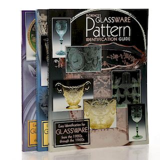 3 BOOKS OF GLASSWARE PATTERNS, GREAT DEPRESSION FORWARD