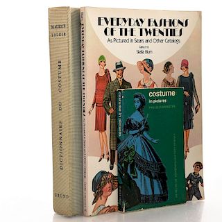 3 BOOKS VARIOUS FASHION AND COSTUMING HISTORY SUBJECTS