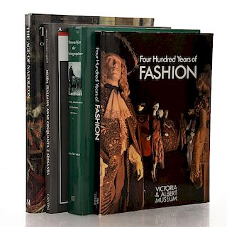 4 BOOKS VARIOUS FASHION AND COSTUMING HISTORY SUBJECTS