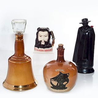 4 ROYAL DOULTON LIQUOR CONTAINERS