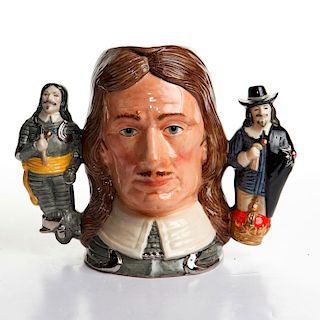 DOULTON LG TWO HANDLED CHARACTER JUG, OLIVER CROMWELL