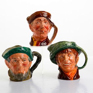 3 DOULTON LG CHARACTER JUGS, ARRIET, ARRY, AND AULD MAC