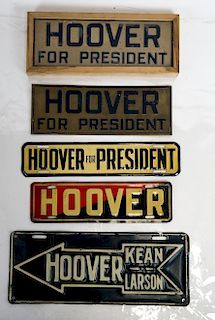 Hoover License Plate Tag Group