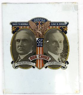 Harding & Coolidge Jugate Decal