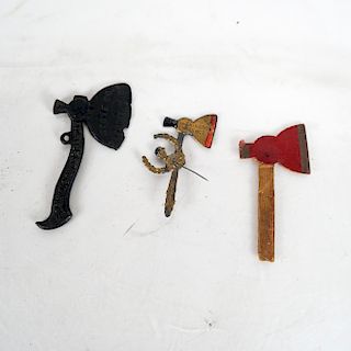 Three Temperance Carry Nation Axes