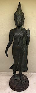 Buddha, Bronze, Thailand, 19th Century or Earlier
