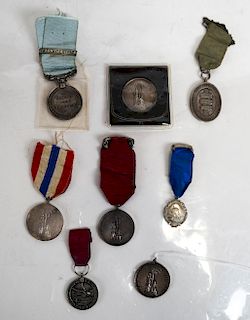 Eight Temperance Medals