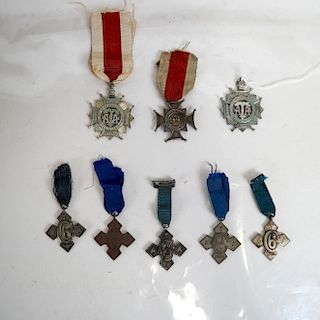 Eight Temperance Medals
