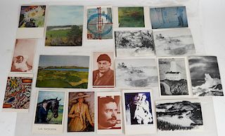 Lot of 30+ Artist Postcards, Incl. Abe Ajay