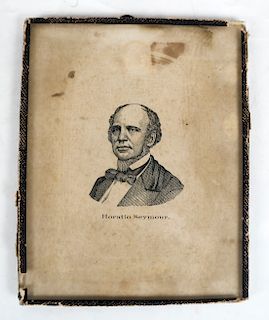 Horatio Seymore 1868 Framed Portrait