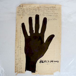 Black Hand $5,000 Extortion Letter