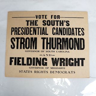 States Rights / Strom Thurmond Poster