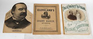 1892 & 1896 Grover Cleveland Campaign Sheet Music