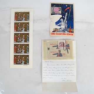 Wilke Stamps & Chinese Stamps; Russian Postcard