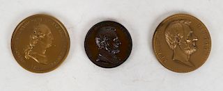 Lot Medals: Vintage Lincoln Abolition, Washington