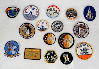 First Man on the Moon Button, 14 Patches