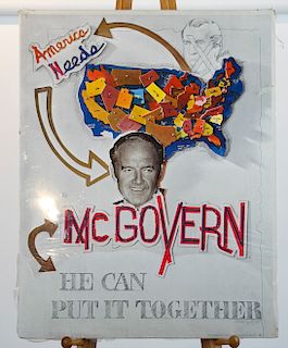 1972 Larry Rivers McGovern Poster