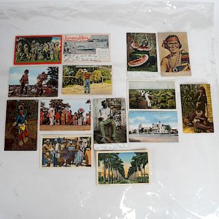 12 Postcards Black American, Native American, More