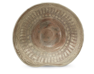 A Large Mishima Ware Studio Pottery Bowl,