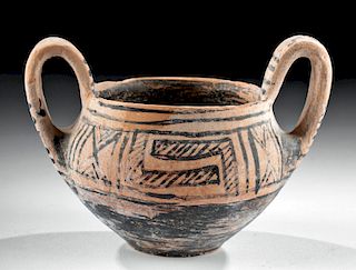Greek Geometric Pottery Kantharos, ex-Royal Athena