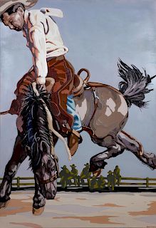 Vanessa Lipp
(American, 20th Century)
Untitled Cowboy on Bucking Horse, 1996