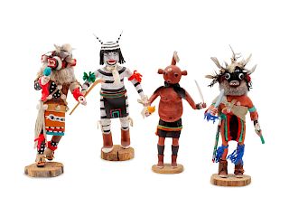 Four Contemporary Hopi Kachinas
height of tallest 11 3/4 inches