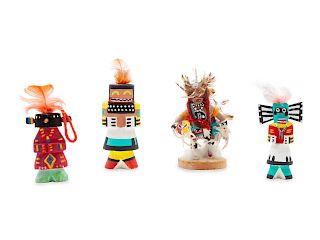 Four Contemporary Hopi Kachinas
height of tallest 5 3/4 inches