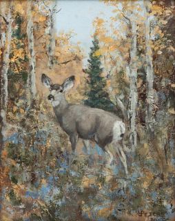 Leslie Hamilton Peters
(American, 1916-2010) 
Deer, 1970
