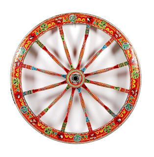 Painted Wagon Wheel
diameter 50 x depth 10 inches