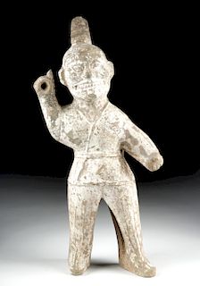 Tall Chinese Western Jin Pottery Spear Thrower