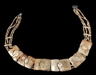 Wonderful Inca Stone & Shell Necklace