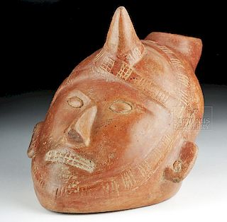 Colima Pottery Spouted Shaman Vessel, ex-Hollywood